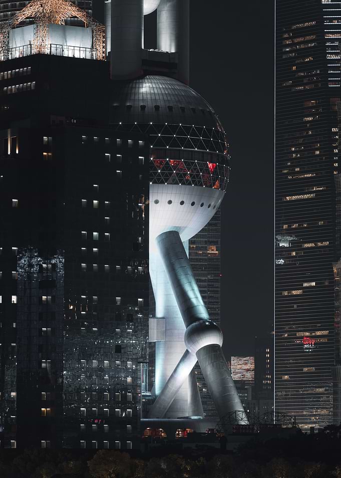 Shanghai Pearl Tower at Night