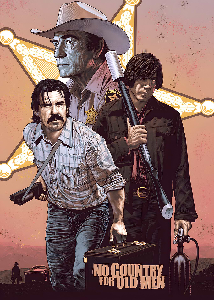 No Country for Old Men Illustration