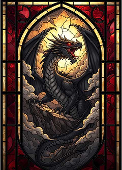 Stained Glass Dragon