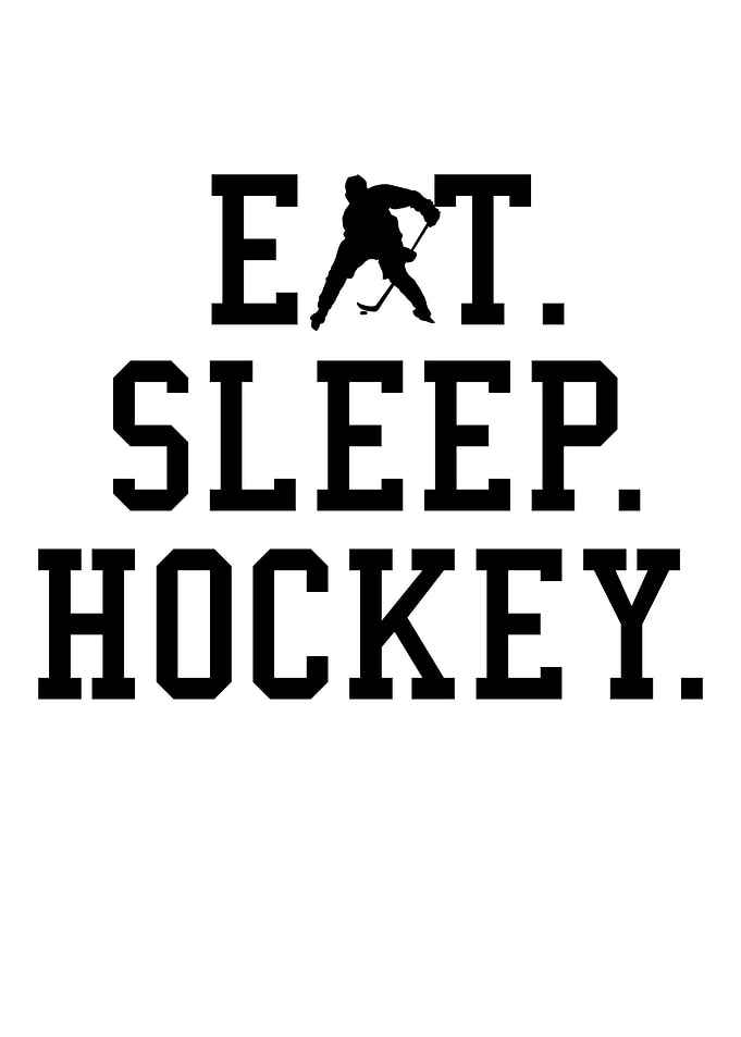 Eat Sleep Hockey Graphic
