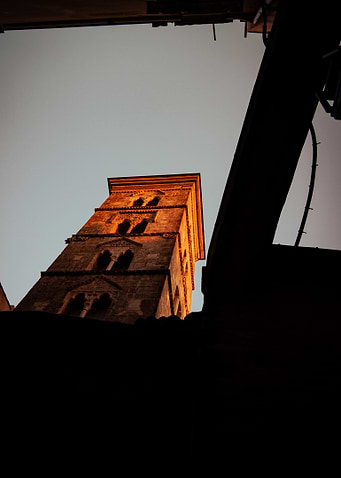 Low-Angle View of a Stone Tower