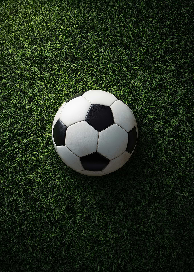 Soccer Ball On Green Grass