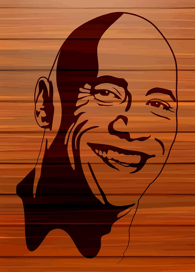 Vin Diesel Portrait on Wood