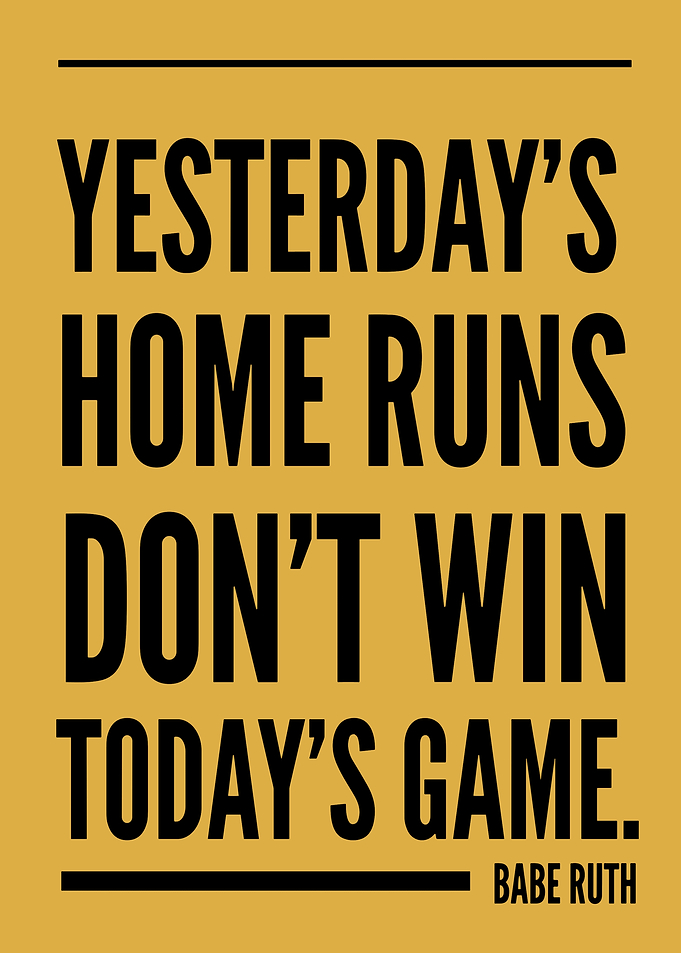 Babe Ruth Quote Poster