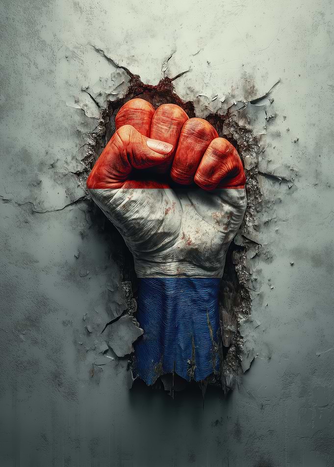 Netherlands Flag Fist