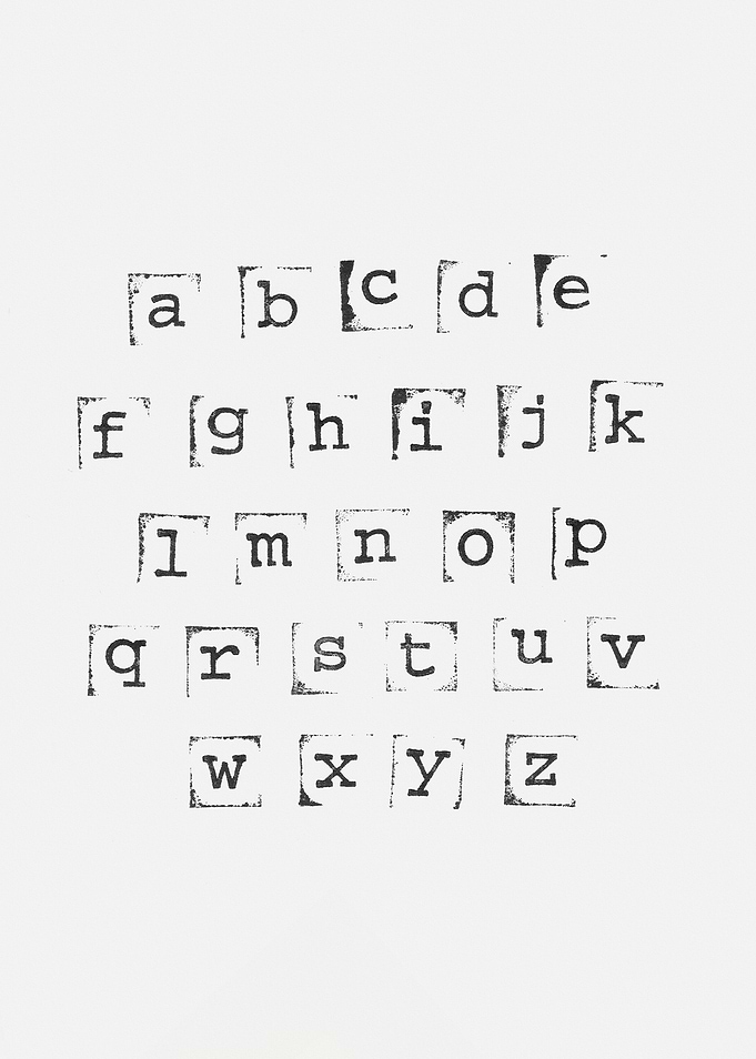 Typewriter Alphabet