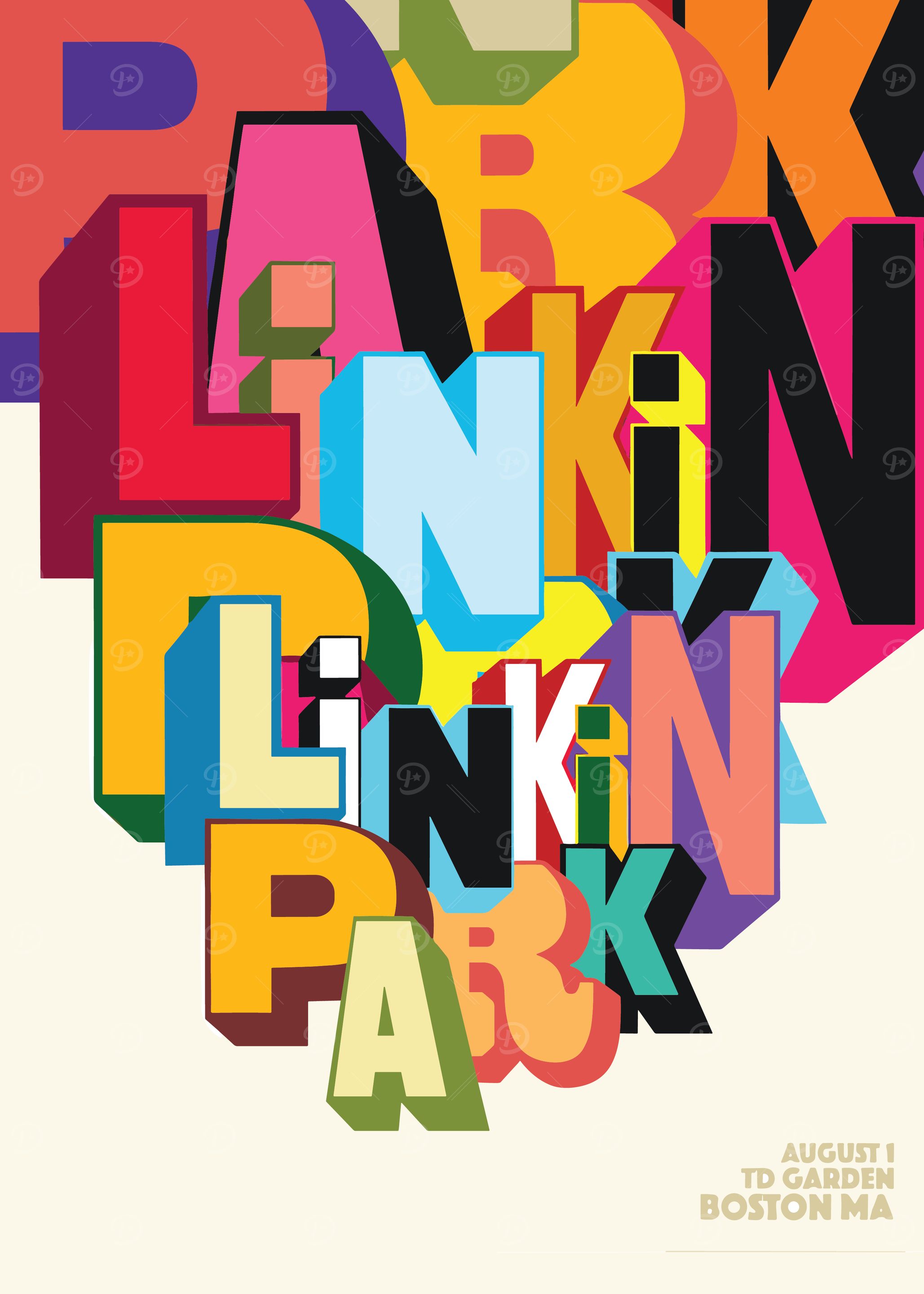 Linkin Park Concert Poster