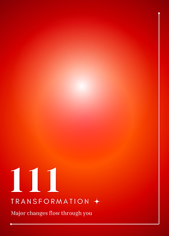 111 Transformation - Angel numbers aura