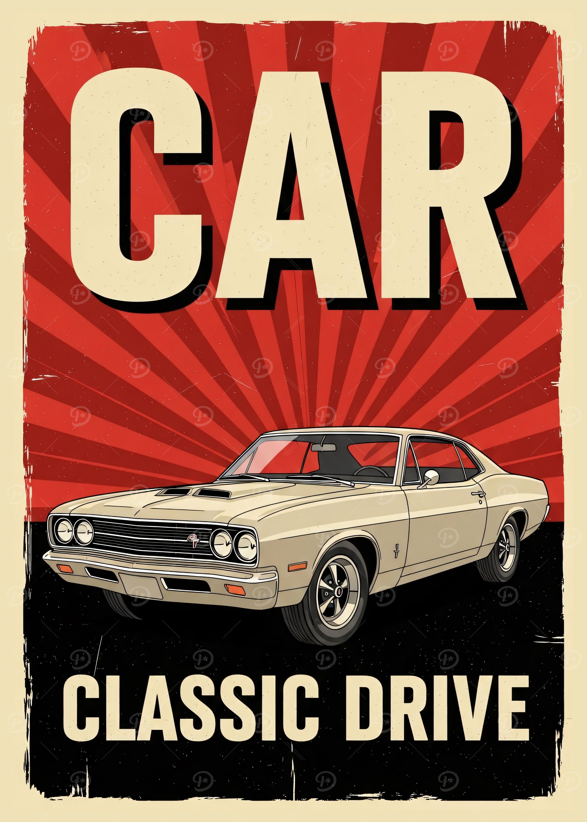 Classic Car Poster Art