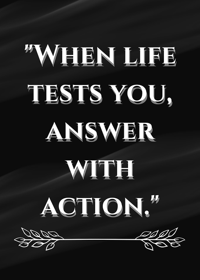 Inspirational Quote: Answer with Action