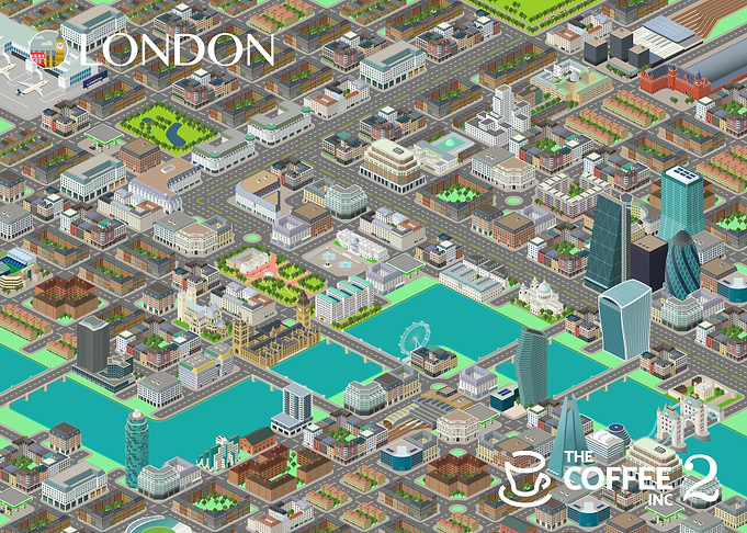 Isometric London Cityscape