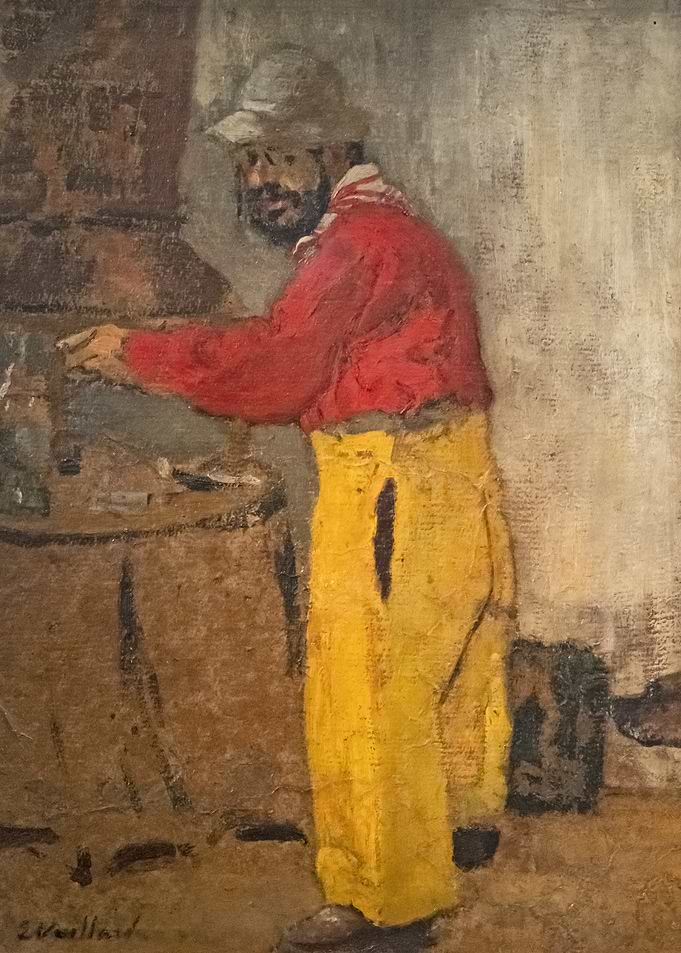 Man in Red Shirt and Yellow Pants