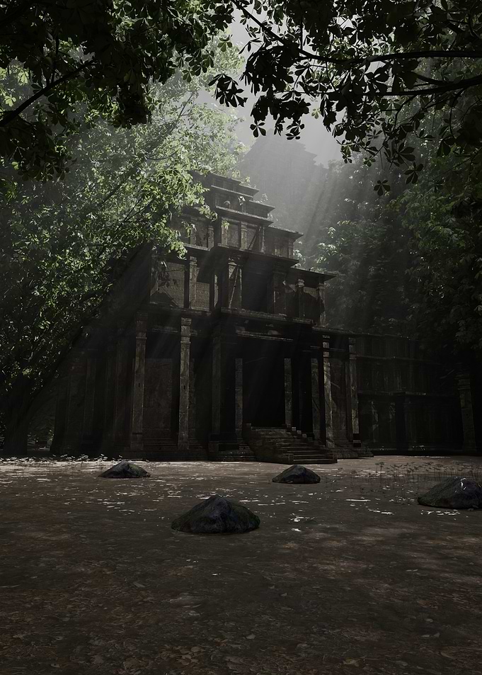 Ancient Temple in Jungle