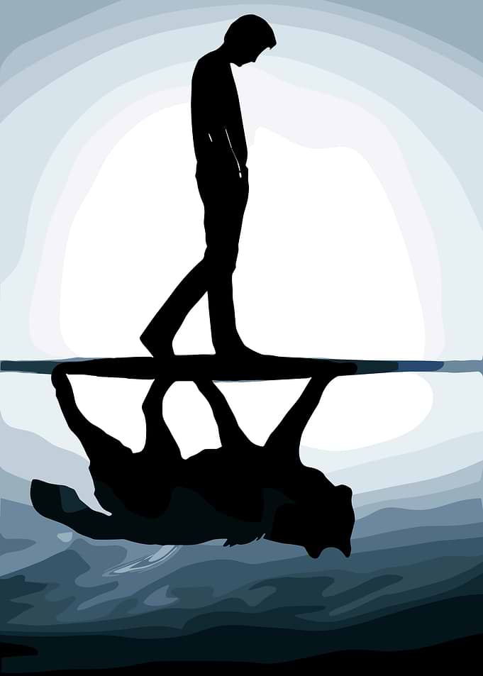 Silhouette Reflection on Water