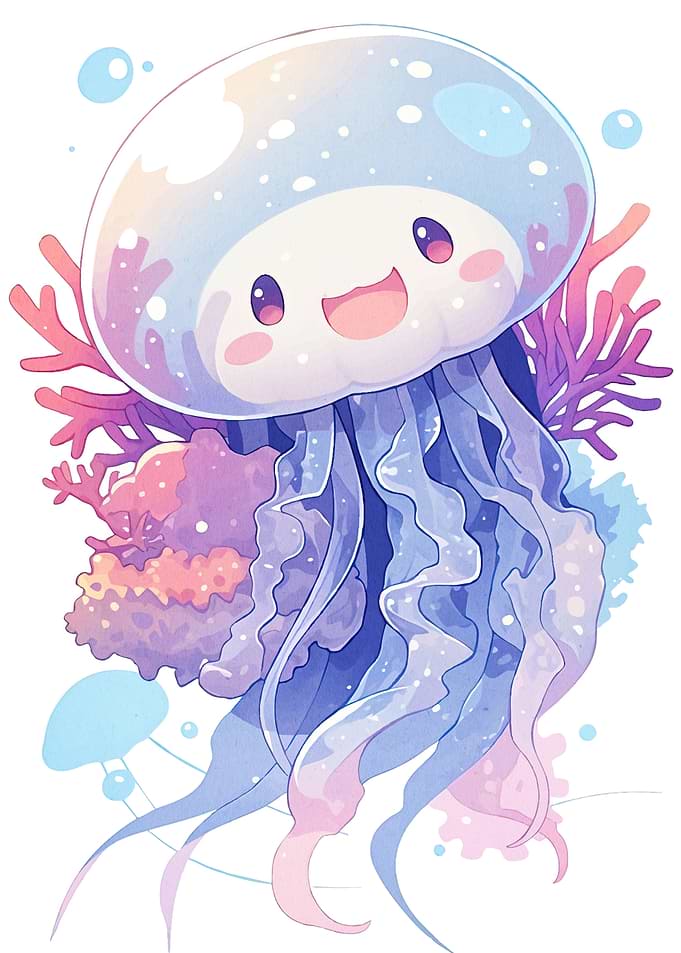 Cute Jellyfish Cartoon