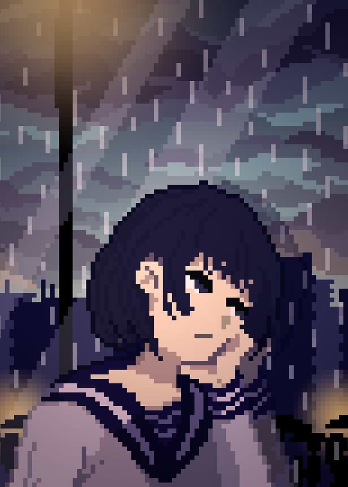 Lo-Fi Pixel-Art – Rain