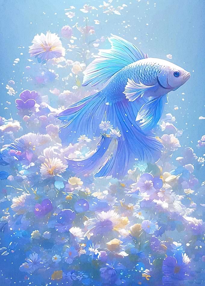 Betta Fish Floral