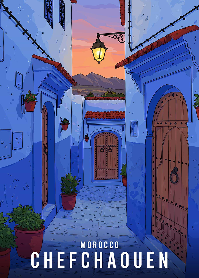 Chefchaouen, Morocco: Blue Cityscape