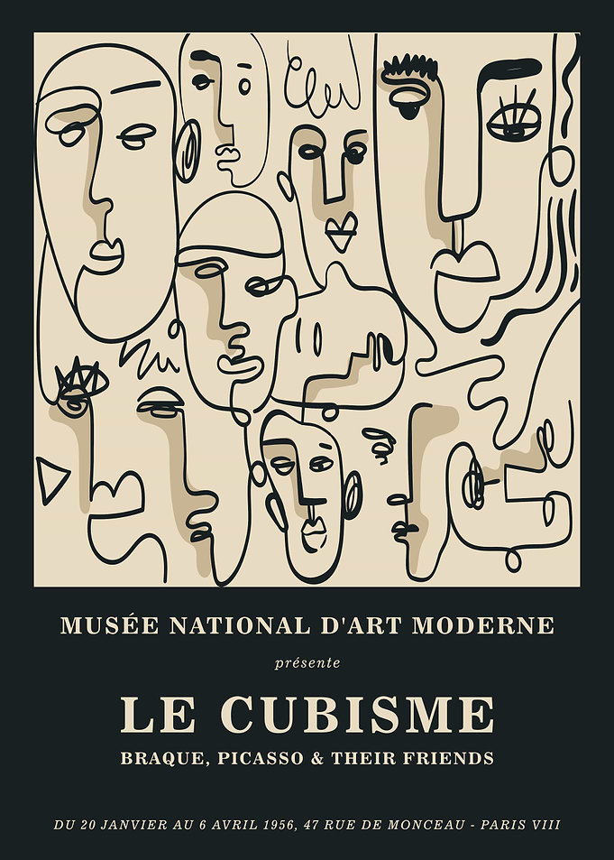 Cubism Art Exhibition Poster