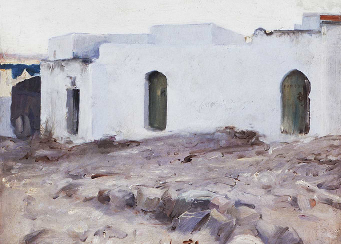 Moorish Buildings on a Cloudy Day