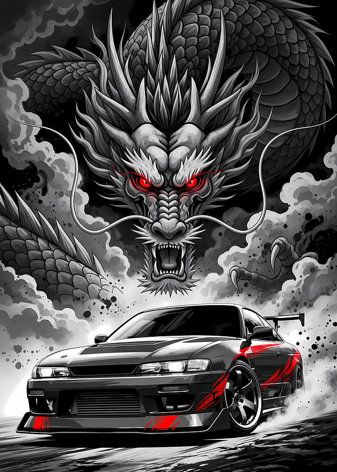 Anime Racing: Dragon's Shadow Sumi-e Drift
