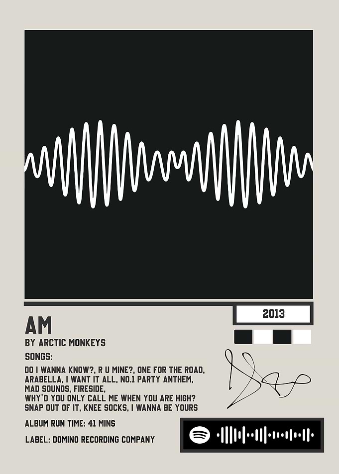 Arctic Monkeys AM Album Cover Art