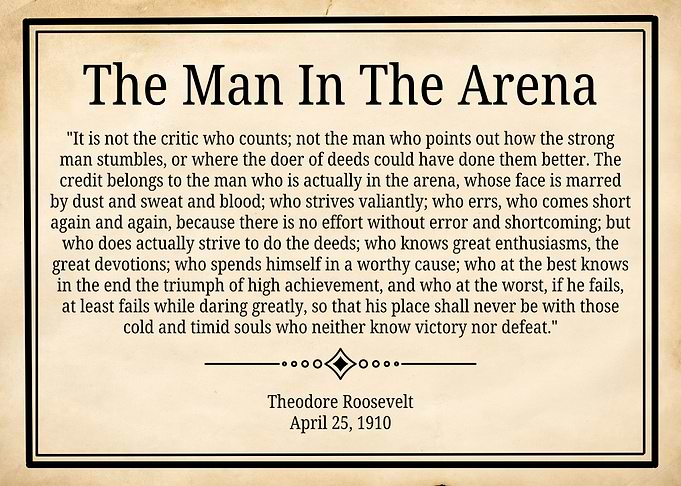 The Man In The Arena Quote