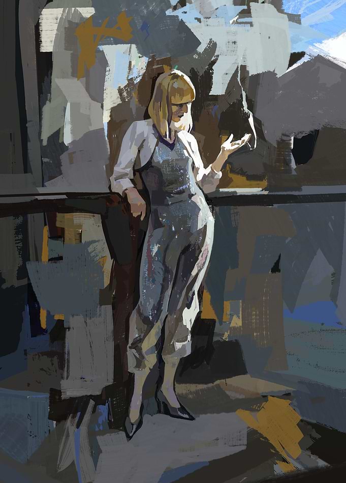 Figure Study in Bold Strokes