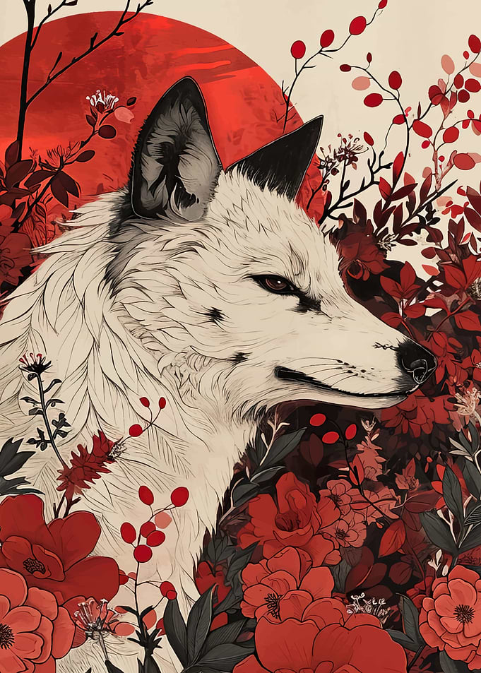 Fox Floral Landscape