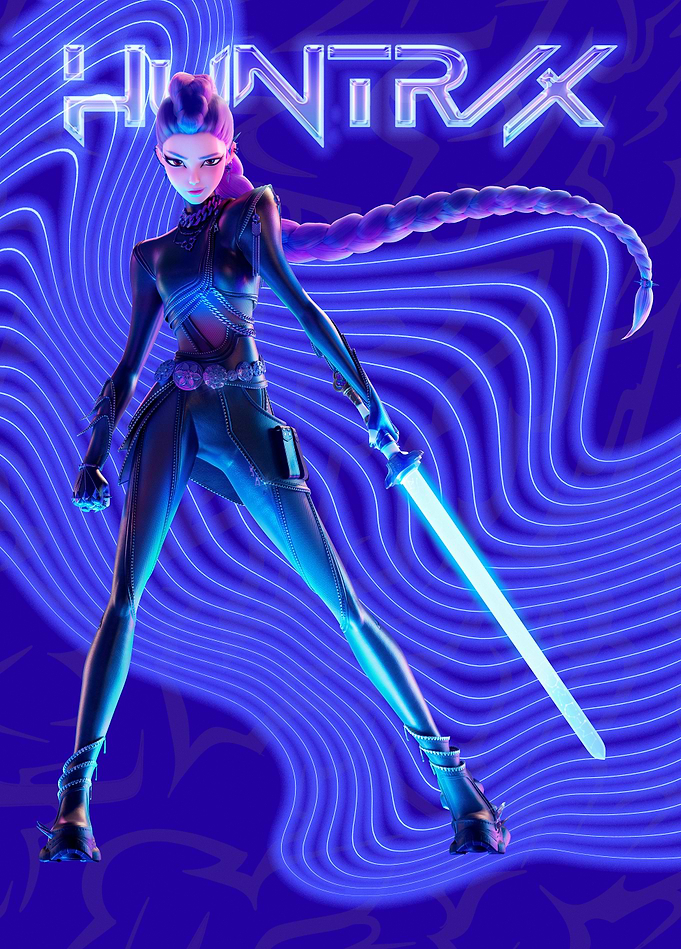 Rumi The Neon Cyber-Huntress with Energy Blade