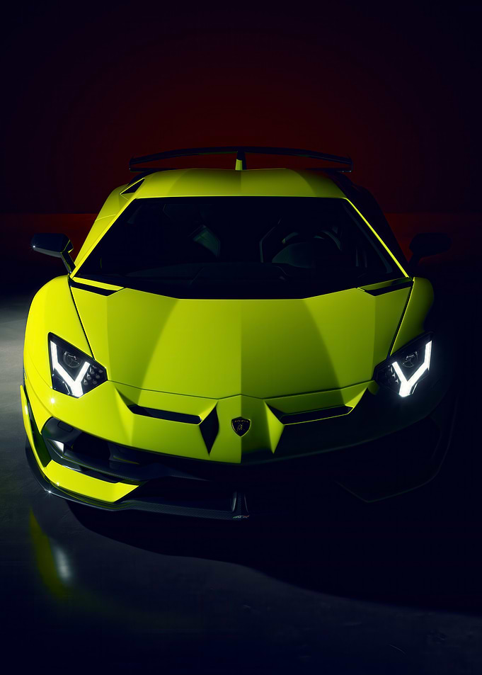 Lime Green Lamborghini Aventador