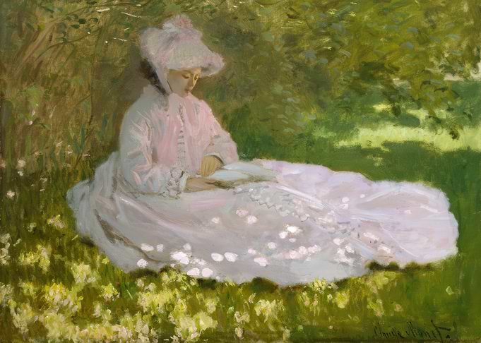 Young Woman Reading by Berthe Morisot