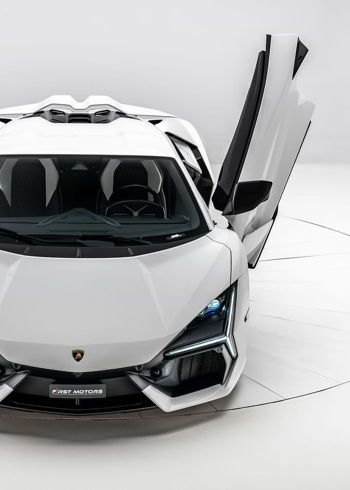 White Lykan Hypersport with Open Door