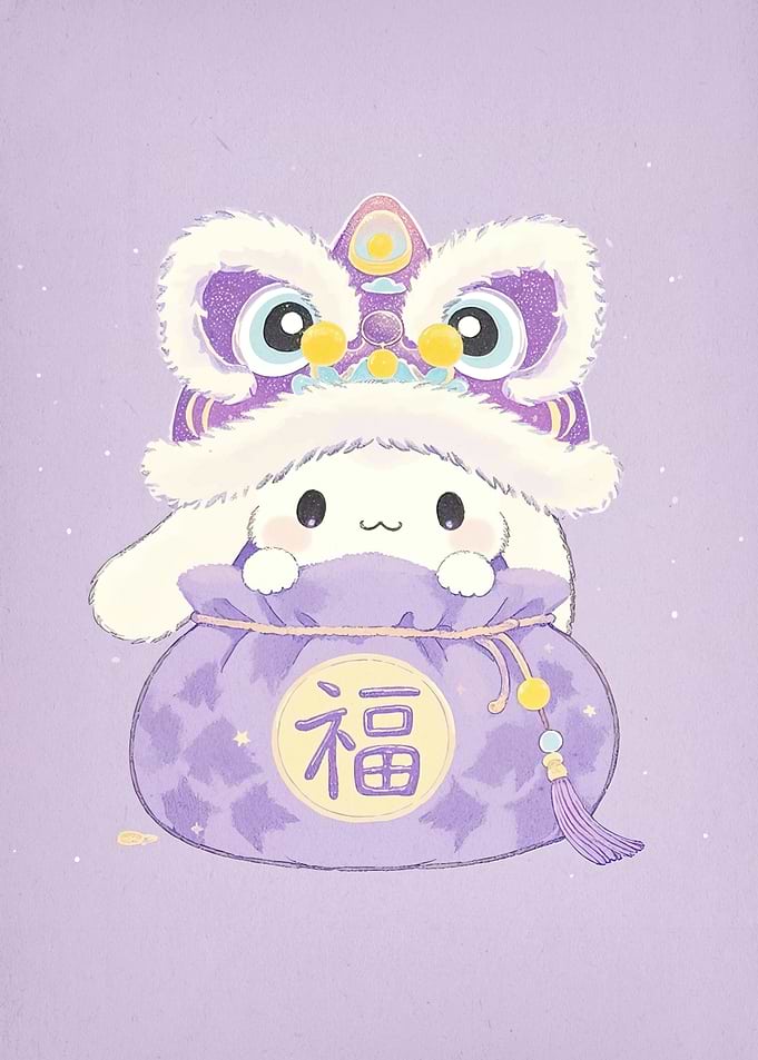 Cute Bunny Lion Dance Bag