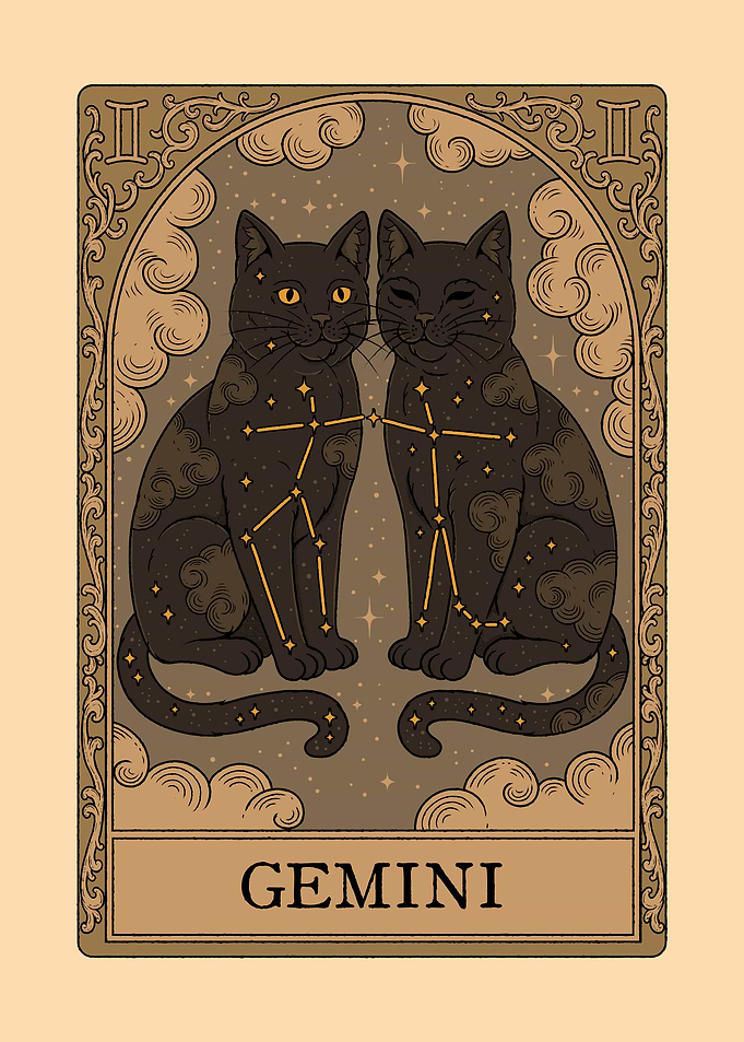 Cats Constellations - Gemini