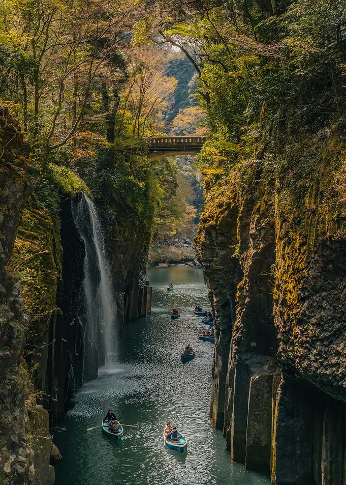 Takachiho Gorge in Kyushu, Japan
