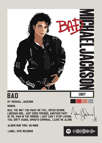 Michael Jackson - Bad Album Art