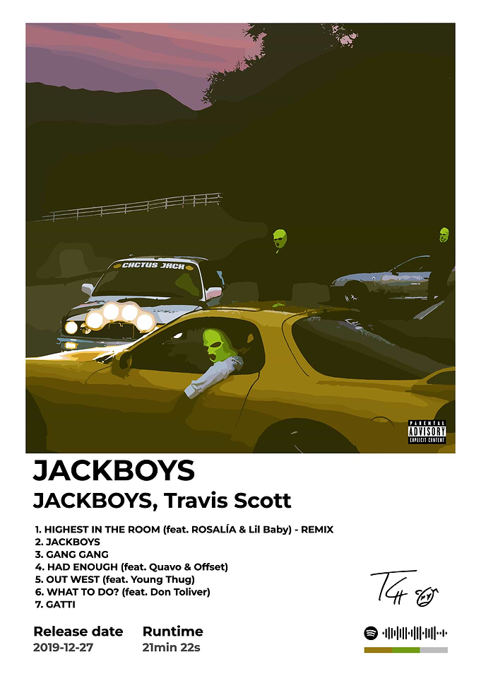 travis scott JACKBOYS Album Cover Art