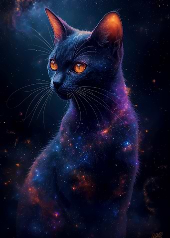 Cosmic Cat Portrait