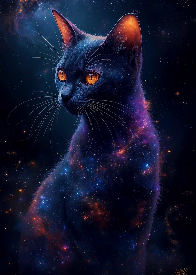 Cosmic Cat Portrait