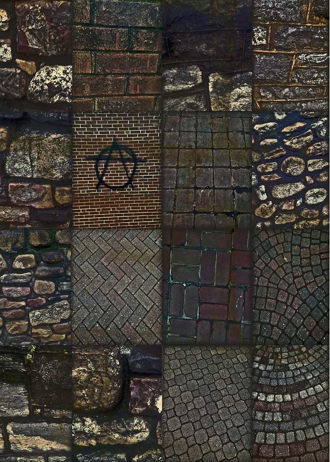 Ring Filtered Brick Collage