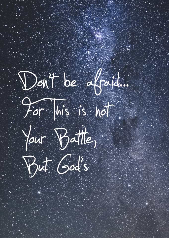 Inspirational Quote on Starry Background