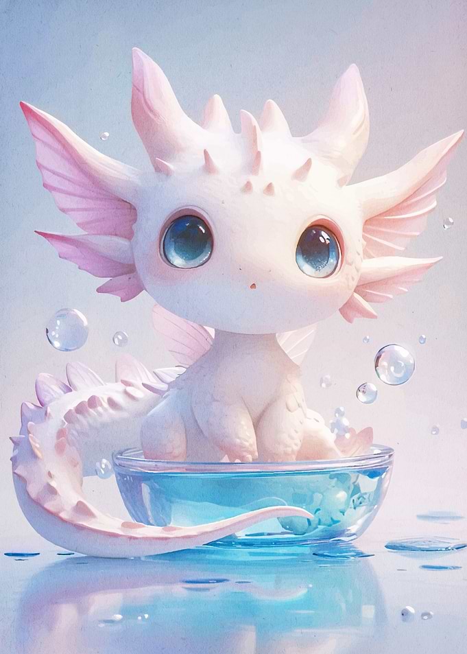 Cute Drago Water Bowl