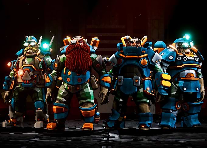 Deep Rock Galactic Dwarves Ready for Action