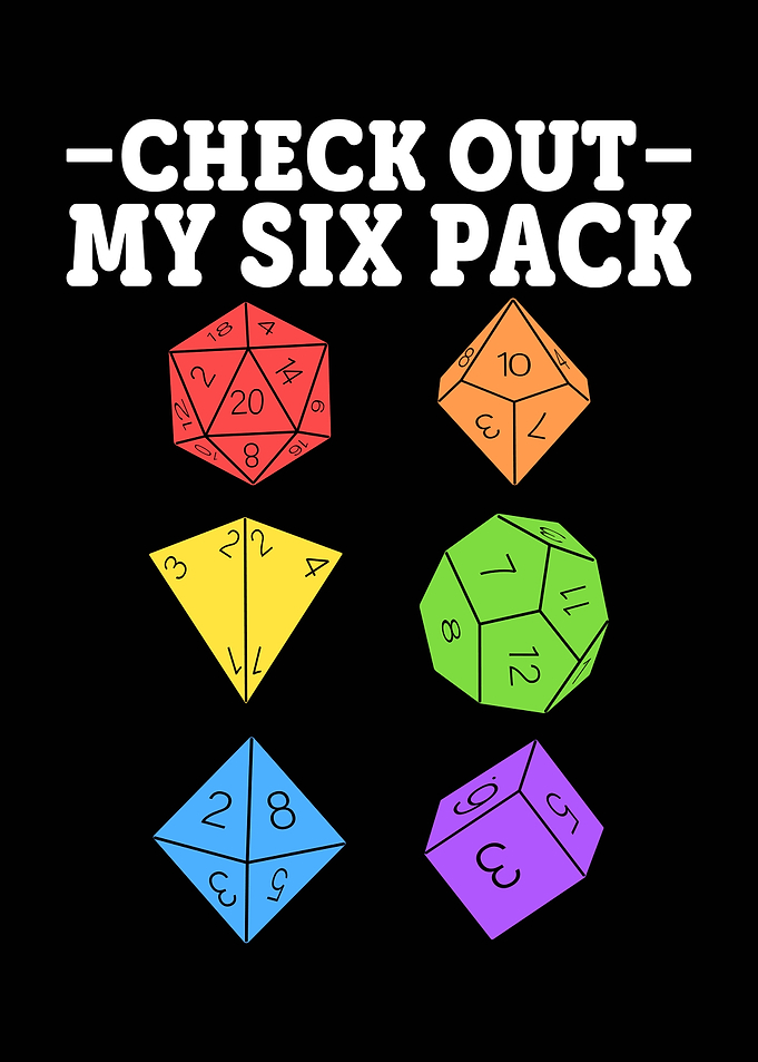 Check Out My Six Pack D20 Dice