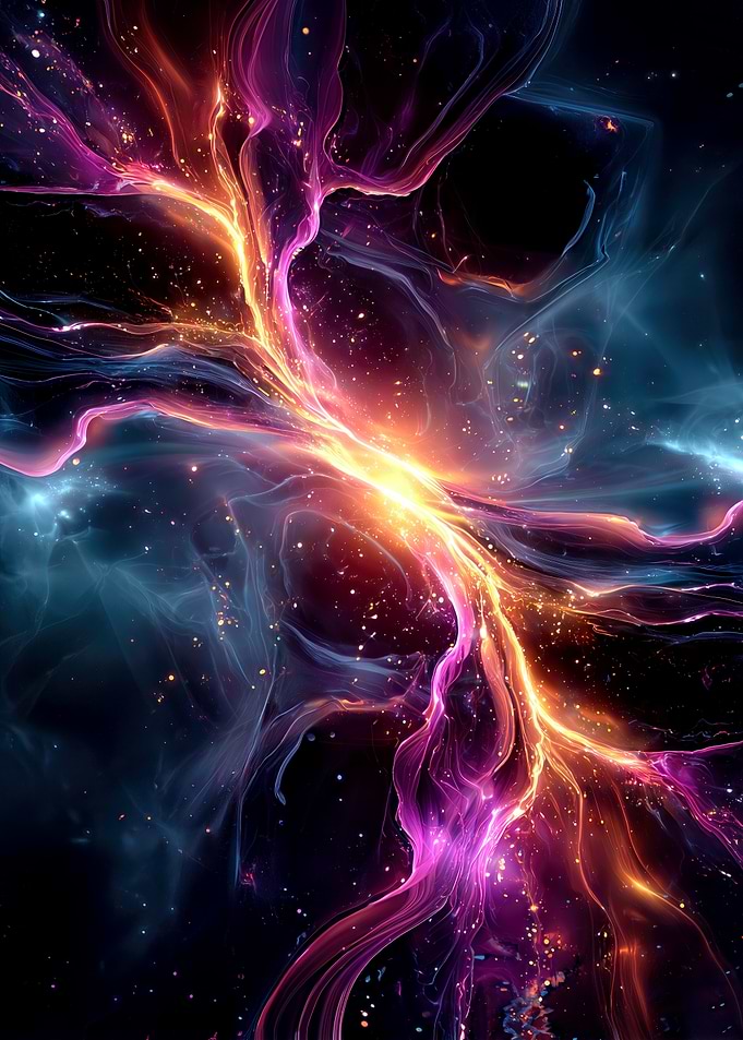 Abstract Nebula Space Art