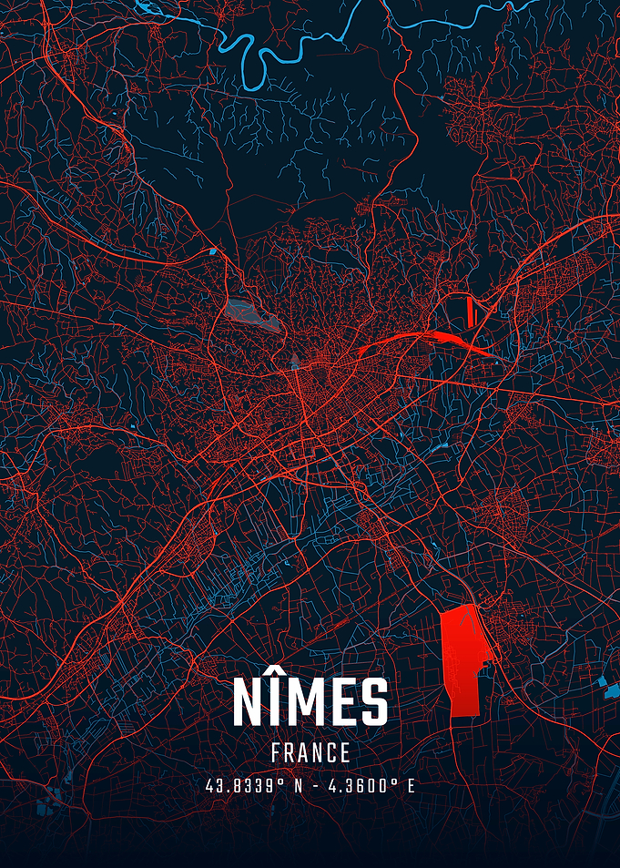 Nîmes City Map
