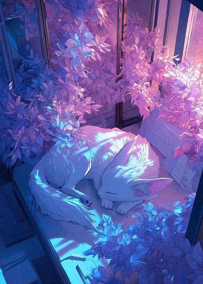 Sleeping Cat Flowers