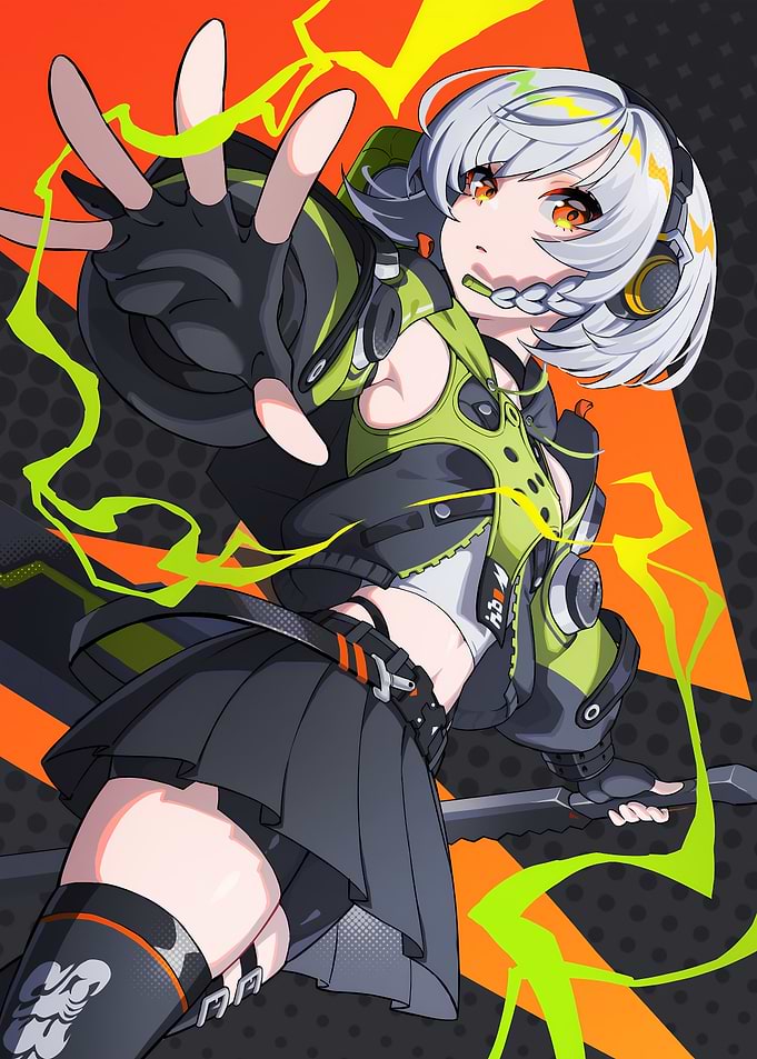 Girl with Cyberpunk Style
