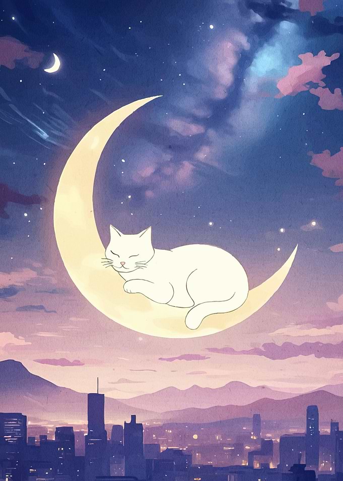 Cat Nap Moon